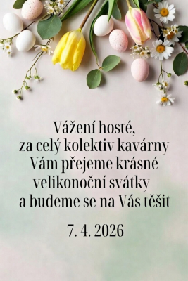 Ve čtvrtek 2. 4. OTEVŘENO!